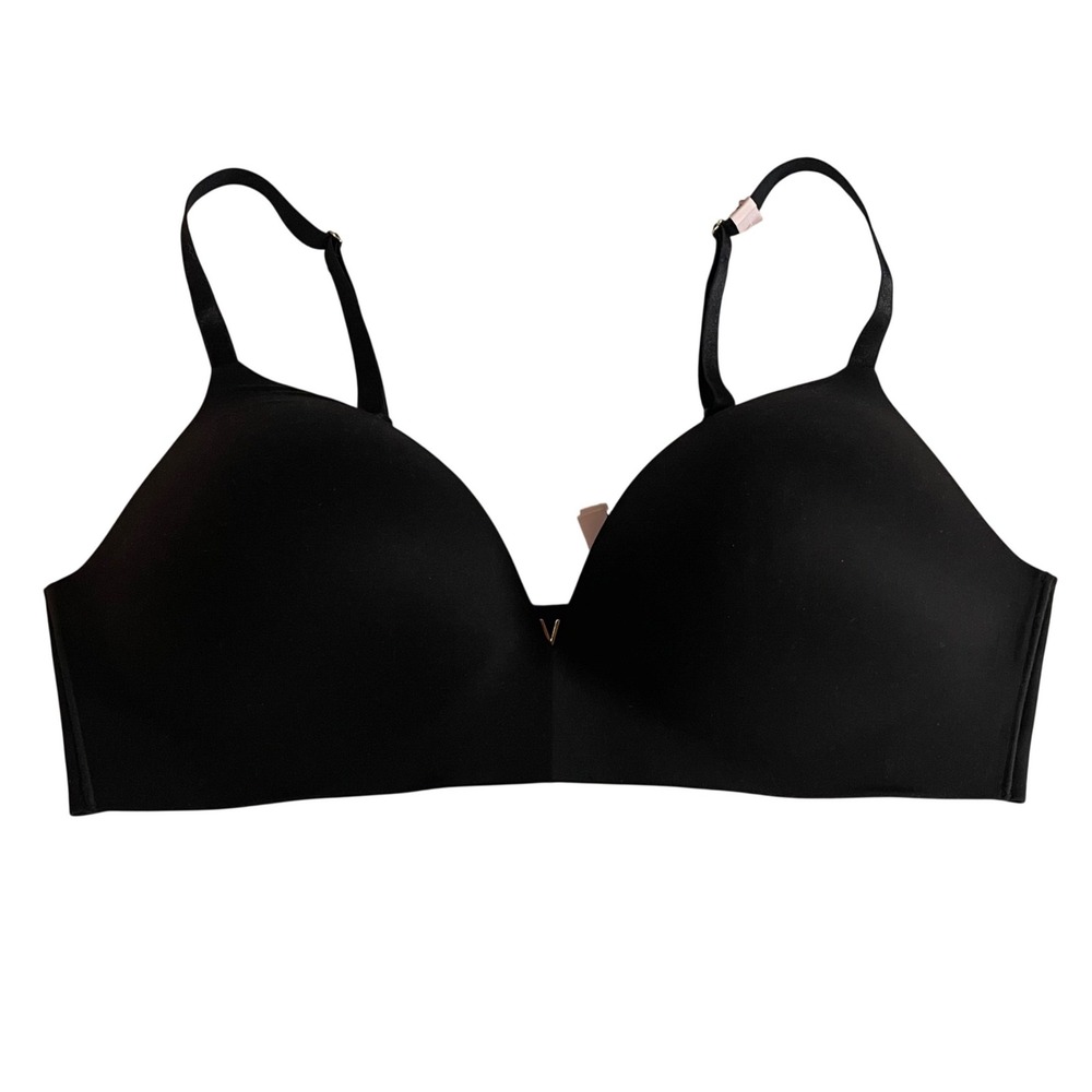 Victoria's Secret Dream Wireless Push-Up NWT Bra‎ Black 40D 11251223